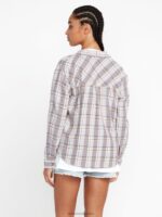 camisa a cuadros de manga larga para conocerte tartán Z44ZX809 ropa mujer - Image 8