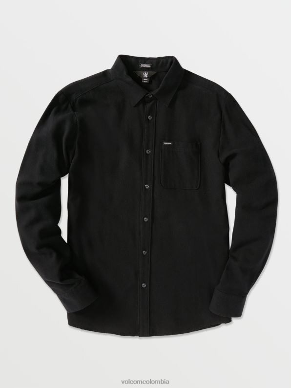 camisa_caden_lisa_de_manga_larga_negro_z44zx149_ropa_hombres.jpg camisa caden lisa de manga larga negro Z44ZX149 ropa hombres - Image 1