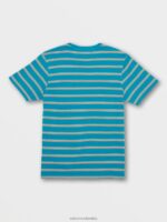 camisa de manga corta ayers crew verde azulado del océano Z44ZX121 ropa hombres - Image 3