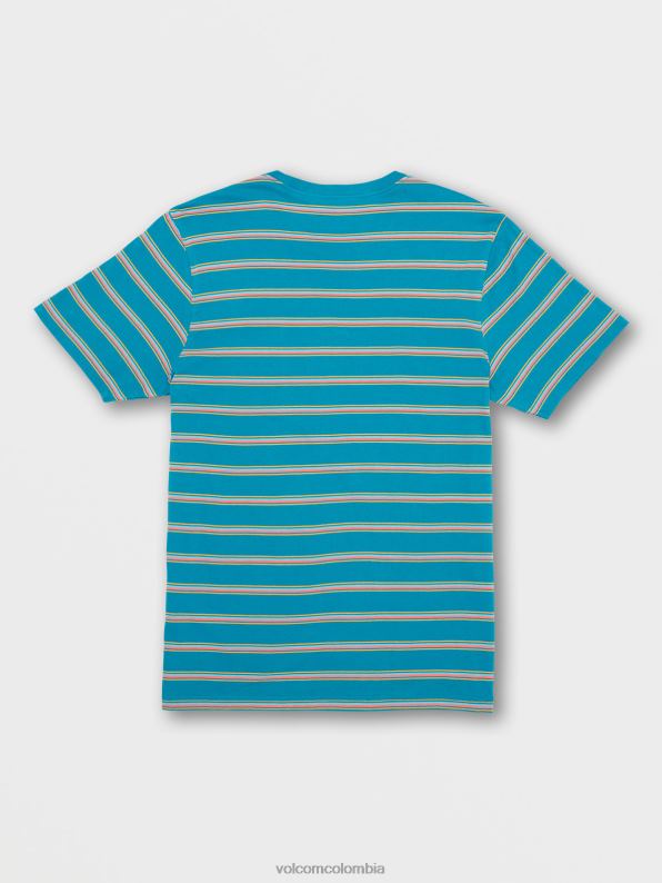 camisa de manga corta ayers crew verde azulado del océano Z44ZX121 ropa hombres - Image 3