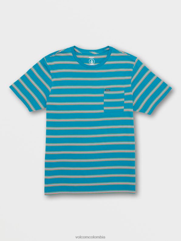 camisa_de_manga_corta_ayers_crew_verde_azulado_del_oceano_z44zx121_ropa_hombres.jpg camisa de manga corta ayers crew verde azulado del océano Z44ZX121 ropa hombres - Image 1