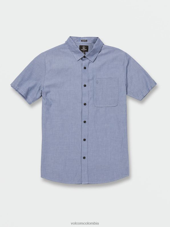 camisa de manga corta caballero fecha cambray Z44ZX136 ropa hombres - Image 1