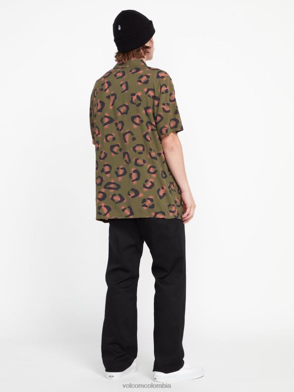 camisa de manga corta con animales fiesteros de piedra militar Z44ZX159 ropa hombres - Image 7