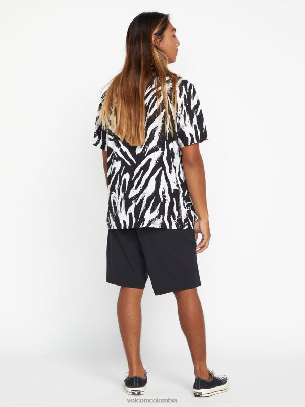 camisa de manga corta con animales fiesteros de piedra negro Z44ZX164 ropa hombres - Image 3
