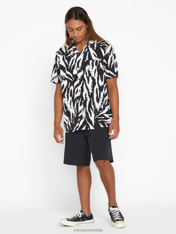 camisa de manga corta con animales fiesteros de piedra negro Z44ZX164 ropa hombres - Image 1