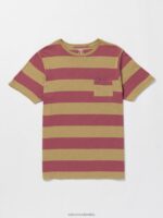 camisa de manga corta con cuello redondo bolders caqui oscuro Z44ZX131 ropa hombres