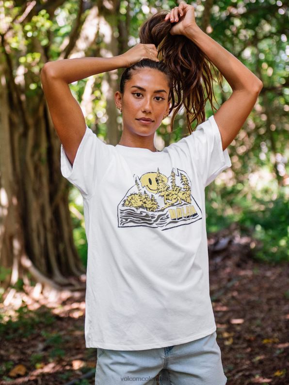 camisa de manga corta con diseño de piedra estrella blanca Z44ZX806 ropa mujer - Image 2