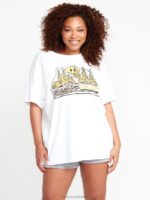 camisa de manga corta con diseño de piedra estrella blanca Z44ZX806 ropa mujer - Image 3