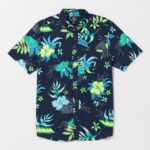 camisa de manga corta con estampado floral de sunriser Armada Z44ZX128 ropa hombres