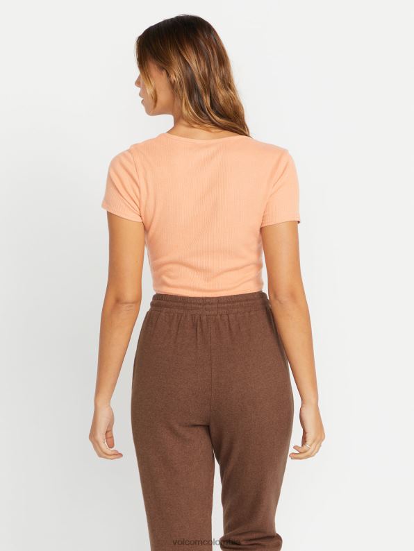 camisa de manga corta con lazo en la parte delantera de living in lounge arcilla Z44ZX827 ropa mujer - Image 3