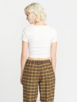 camisa de manga corta con lazo en la parte delantera de living in lounge estrella blanca Z44ZX792 ropa mujer - Image 4