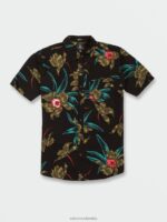 camisa de manga corta de tiempo de la isla combo negro Z44ZX144 ropa hombres - Image 4