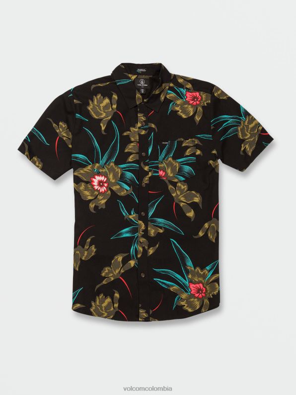 camisa de manga corta de tiempo de la isla combo negro Z44ZX144 ropa hombres - Image 5