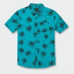 camisa de manga corta lazy dazey azul eléctrico Z44ZX160 ropa hombres
