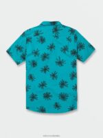 camisa de manga corta lazy dazey azul eléctrico Z44ZX160 ropa hombres - Image 3
