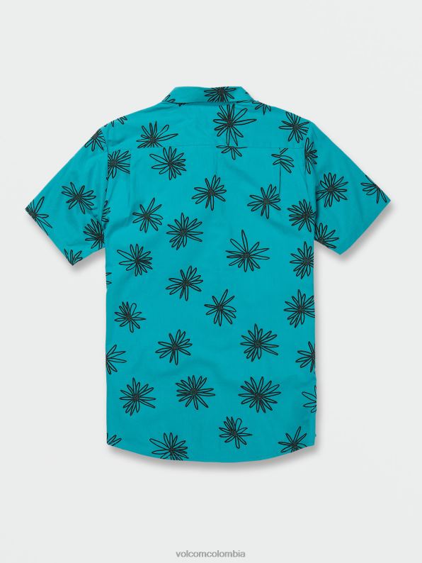 camisa de manga corta lazy dazey azul eléctrico Z44ZX160 ropa hombres - Image 3