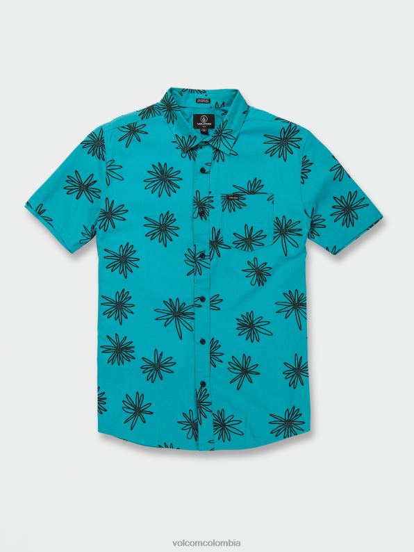 camisa_de_manga_corta_lazy_dazey_azul_electrico_z44zx160_ropa_hombres.jpg camisa de manga corta lazy dazey azul eléctrico Z44ZX160 ropa hombres - Image 1