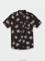 camisa de manga corta lazy dazey negro Z44ZX156 ropa hombres - Image 4