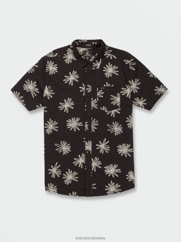 camisa de manga corta lazy dazey negro Z44ZX156 ropa hombres - Image 4