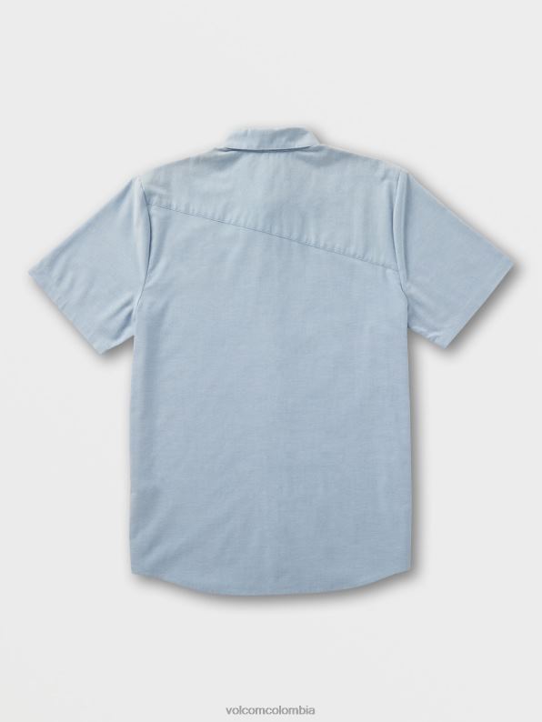 camisa de manga corta oxford de everett añil destrozado Z44ZX146 ropa hombres - Image 3