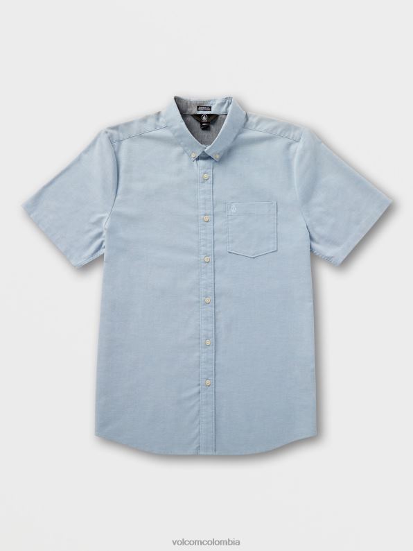 camisa_de_manga_corta_oxford_de_everett_anil_destrozado_z44zx146_ropa_hombres.jpg camisa de manga corta oxford de everett añil destrozado Z44ZX146 ropa hombres - Image 1