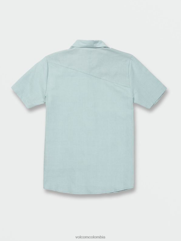 camisa de manga corta oxford de everett cali azul brezo Z44ZX161 ropa hombres - Image 2