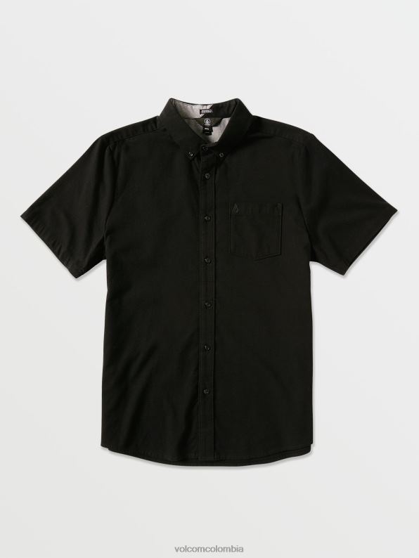 camisa_de_manga_corta_oxford_de_everett_negro_nuevo_z44zx141_ropa_hombres.jpg camisa de manga corta oxford de everett negro nuevo Z44ZX141 ropa hombres - Image 1