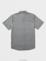 camisa de manga corta oxford de everett negro Z44ZX143 ropa hombres - Image 2