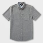 camisa de manga corta oxford de everett negro Z44ZX143 ropa hombres