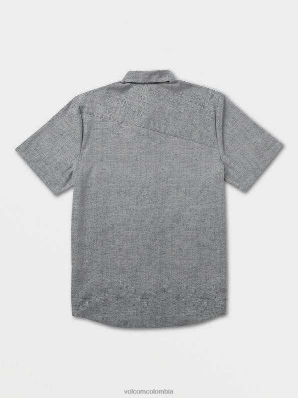 camisa de manga corta oxford de everett negro Z44ZX143 ropa hombres - Image 3