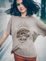 camisa de manga corta turnt n quemado pizarra gris Z44ZX786 ropa mujer - Image 3