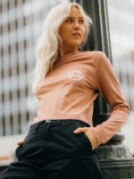 camisa de manga larga con bolsillo arcilla Z44ZX790 ropa mujer