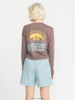 camisa de manga larga con bolsillo pizarra gris Z44ZX802 ropa mujer - Image 3