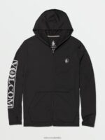 camisa de manga larga con capucha negro Z44ZX655 ropa hombres