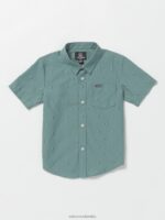 camisa de manga larga con capucha teñida a la piedra servicio azul Z44ZX1163 ropa Niños