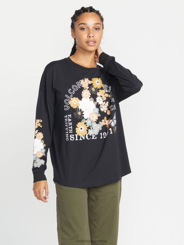 camisa_de_manga_larga_doble_werkin_negro_z44zx780_ropa_mujer.jpg camisa de manga larga doble werkin negro Z44ZX780 ropa mujer - Image 1