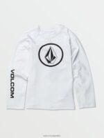 camisa lisa de manga larga Lido blanco Z44ZX1353 navegar niños