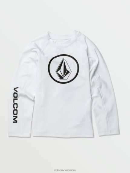 camisa lisa de manga larga Lido blanco Z44ZX1353 navegar niños