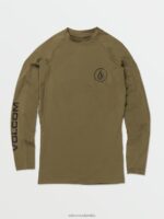 camisa lisa de manga larga Lido militar Z44ZX653 ropa hombres