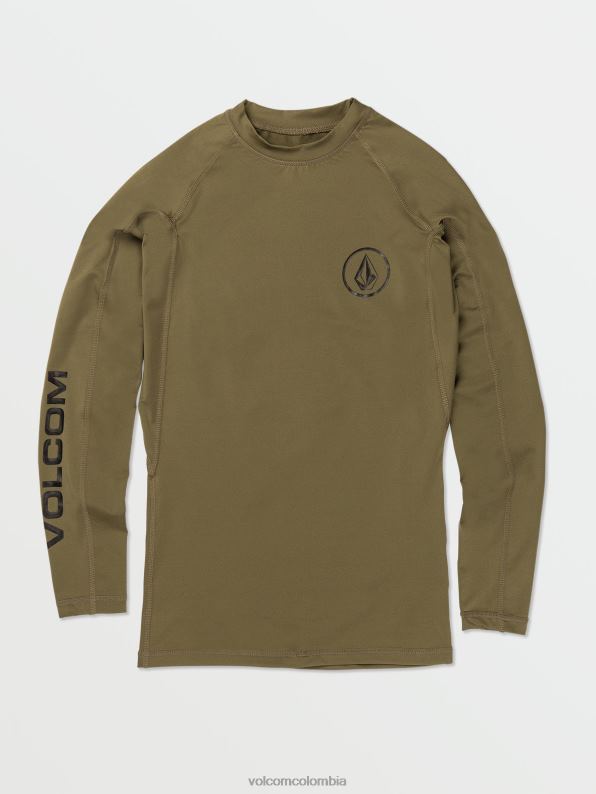 camisa_lisa_de_manga_larga_lido_militar_z44zx653_ropa_hombres.jpg camisa lisa de manga larga Lido militar Z44ZX653 ropa hombres - Image 1