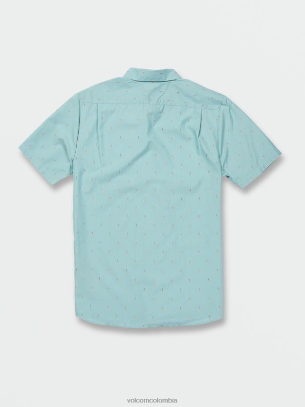 camisa manga corta grafen cali azul brezo Z44ZX142 ropa hombres - Image 3
