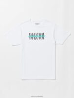 camiseta cortada de manga corta blanco Z44ZX47 ropa hombres