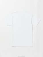 camiseta cortada de manga corta blanco Z44ZX47 ropa hombres - Image 3