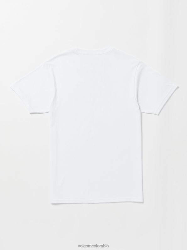 camiseta cortada de manga corta blanco Z44ZX47 ropa hombres - Image 3