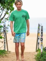 camiseta de manga corta calentador selva verde Z44ZX1128 ropa Niños