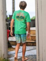 camiseta de manga corta calentador selva verde Z44ZX1128 ropa Niños - Image 3