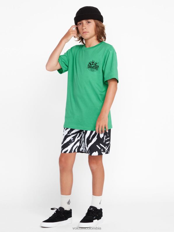 camiseta de manga corta calentador selva verde Z44ZX1128 ropa Niños - Image 5