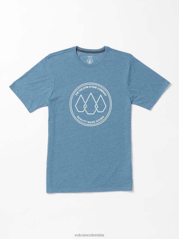 camiseta de manga corta con eslabones de piedra brezo añil Z44ZX50 ropa hombres - Image 1