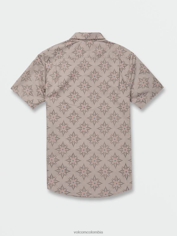camiseta de manga corta con estrella arrojadiza torre gris Z44ZX158 ropa hombres - Image 2