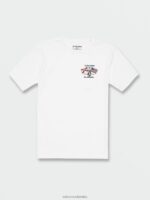 camiseta de manga corta con la bandera de florida blanco Z44ZX73 ropa hombres